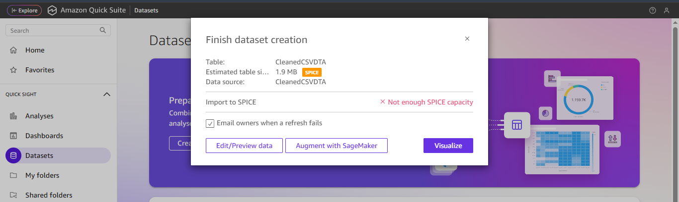 Amazon QuickSight (Quick Suite)